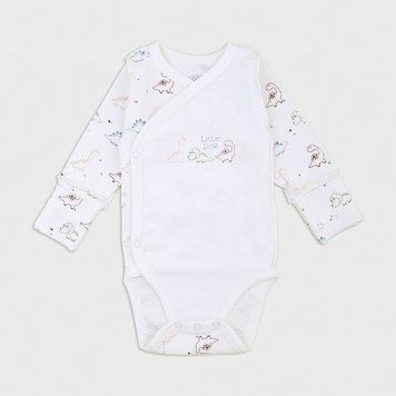 Боді ясельний Фламінго, колір: молочний/LITTLE DINO , розмір: 56, арт. 146-099 146-099 фото